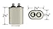 American Standard CPT01865 / CPT-1865 Replacement - 7.5 uf/Mfd 370/440 VAC AmRad Oval Universal CapacitorReplacement Made in The U.S.A.
