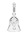 Godinger Crystal Bell Decorative Bell, Holiday Bell, Home Decor Accent, Display Bell