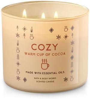 Bath Body Works Candle 3 Wick 14 5 Ounce Cozy Warm Cup Of Cocoa Amazon Ca Electronics