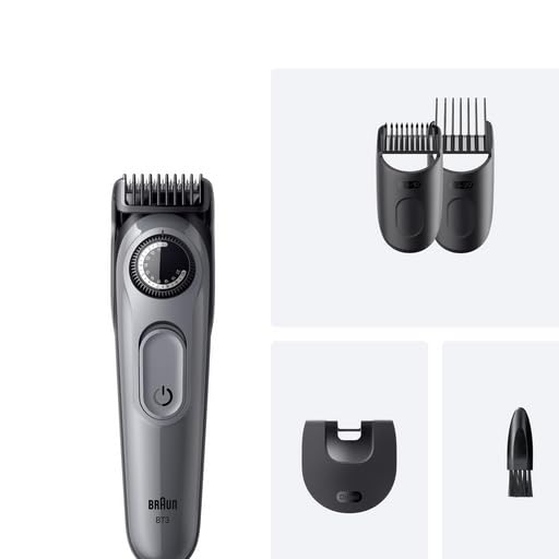 Braun Barttrimmer Series 3, Elektrischer Bartschneider Herren, 4 Zubehörteile, Ultrascharfe Klinge, 50 Min Akkulaufzeit, Kabelloser Bartrasierer, 40 Längen, BT3525, Grau 7