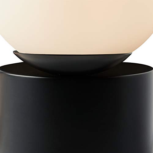Amazon Brand Rivet Modern Glass Globe Living Room Table Desk Lamp