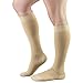 Truform 20-30 mmHg Compression Stockings for Men and Women, Knee High Length, Closed Toe, Beige, 2X-Large