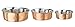 Neater Pet Brands Hammered Decorative Designer Bowls - Luxury Style Premium Dog and Cat Dishes (Small, Copper)
