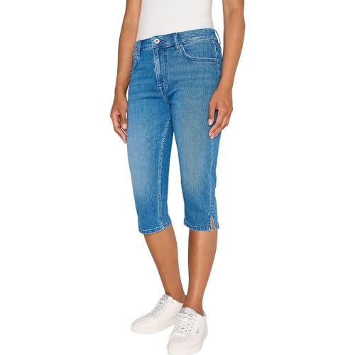 Pepe Jeans Damen Skinny Crop Hw Shorts, Blau (Denim-HU6), 26W