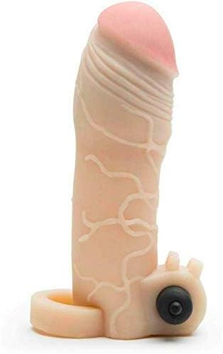 Amchyreo Add 2 Inches Shaft Extension Extender Sleeve Girth Enhancer Enlarger Beauty8701
