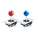 Easyget 2-Player DIY Arcade Kit USB to Joystick Arcade DIY Parts Kit for PC, Windows, MAME, Raspberry Pi – 2X Zero Delay USB Encoder + 2X Arcade Joystick + 20x Arcade Buttons Color: Red + Bluethumb 2