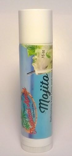 MOJITO Organic Lip Balm SPF 25+ (3 Pack) with All Natural Beeswax, Mango and Cocoa Butters from Florida's Growers to sooth and protect lips