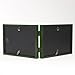 Lawrence Frames Collection Hinged Double Horizontal Wood Picture Frame Gallery, 5 by 7-Inch, Green