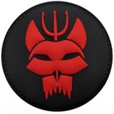 Seal Team 6 Bravo DevGru Wolf Head Trident PVC Patch Armband Badge Military Decorative Sewing Applique Embellishment Tactical Patches (z5), Photo display