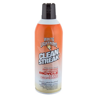 White Lightning Clean Streak - Bicycle Degreaser - Aerosol, 14 oz