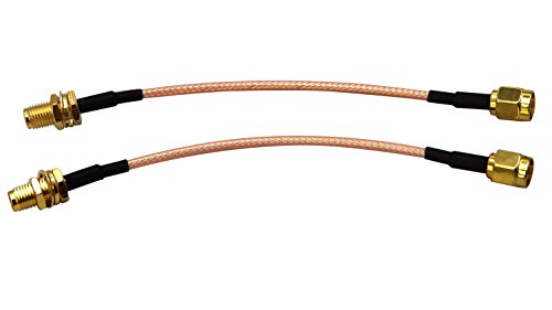 Dlfpv® 2pcs antenna extension cable rp-sma male to rp-…