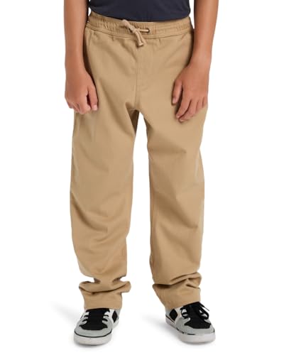 Quiksilver Garçon Taxer Heavy Twill Pantalons, Kaki, 12 Ans EU