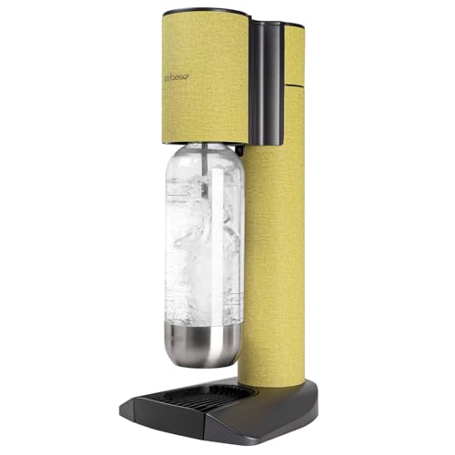Sodacoo- Sparkling water maker wrapped with Yellow Vegan Leather - Compatible with Any Screw-in 60L CO2 Carbonator(NOT Included)