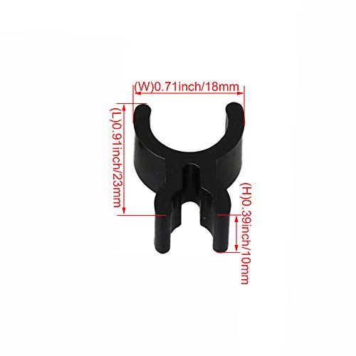 Plastic Black Trumpet Pen Clip Holder French Horn Pencil Clip Pack of 5
