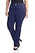 Rekucci Curvy Woman Secret Figure Knit Plus Size Straight Pant w/Tummy Control