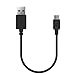 Geekria USB Headphones Short Charger Cable Compatible with Bose QC35II QC35 QC25, JBL T450BT 700BT, Sony WH-CH700N WH-H900N, USB to Micro-USB Replacement Power Charging Cord (1ft/30cm)