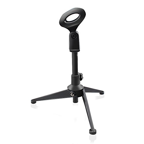 Archeer foldable tripod desktop microphone stand holder…