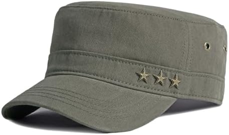 Oversize XL 61-64cm Army Cap,Quick-Dry Flat Top Cap Breathable Hat