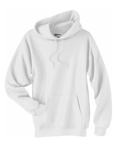 Hanes Mens Ultimate Cotton Heavyweight Pullover Hoodie,White,Large ...