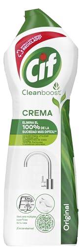 Crema Original Multisuperficies, Potente Limpiador con Fórmula de Micropartículas para el Baño y Cocina, 750 ml