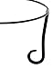 American Metalcraft TLSP1219 Wrought Iron Pizza Stand with Curled Feet, Two-Tier, 12