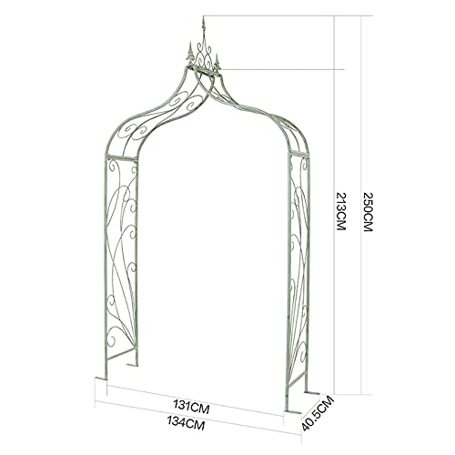 Rosenbogen aus Metall| 8,2 Fuß (250 cm) Hoch X 4,29 Fuß (131 cm) Breit, Leicht zu Montieren | Geeignet Zum Klettern von… – Bild 3