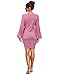 SOLERSUN Women's Casual Wrap Long Sleeve Elegant Bodycon Tie Waist Sweater Pencil Dresses