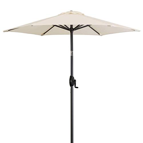 Doppler Sonnenschirm 'Basic Lift Neo', Ø 180 cm natur – Bild 2