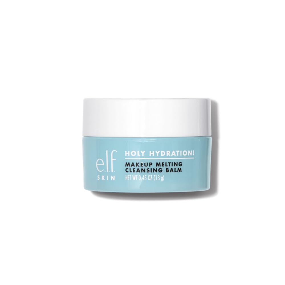 Photo 1 of USED e.l.f. SKIN Mini Holy Hydration! Makeup Melting Cleansing Balm, Face Cleanser & Makeup Remover, Infused with Hyaluronic Acid to Hydrate Skin, 0.45 Oz
