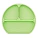 Bumkins Silicone Grip Dish, Green