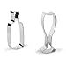 Bakerpan Stainless Steel Cookie Cutter Wine Set, Wine Bottle & Wine Glass