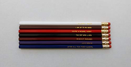 Pencil Set Engraved Pencil Set HP Gift Gold Foil Pencil Set Engraved Pencils After All This Time Always Gift for College Student Gift for Him - Thumbnail 4