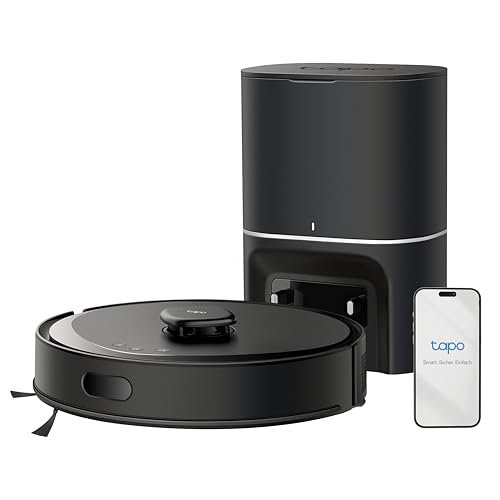RV30 Max Plus Saugroboter mit Wischfunktion und automatischer Absaugstation, 5300Pa Ultra Starke Saugkraft, LiDAR+IMU Dual-Navigation, Alexa & Google Assistant Sprachsteuerung, APP