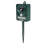 COOFINE Animal Repeller Ultrasonic Solar Powered Animal Repellent Motion Activated Outdoor