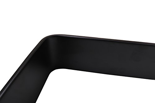 ECLV 710U Dining Table Legs, U-Shaped Heavy Duty Steel Table Legs, Office Table Legs, Computer Desk Legs, Industrial Kitchen Table Legs, Country Style Table Legs, 28" H, Black, Set of 2