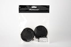 2-Pack 77mm Front Lens Cap Cover with Keeper for