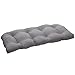 Pillow Perfect Rave Solid Indoor/Outdoor Wicker Patio Sofa/Swing Cushion Tufted, Weather and Fade Resistant, 19