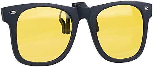 PEARL Auto-Nachtsicht-Brille: 2er-Set Nachtsicht-Brillenclips im Retro-Look, polarisiert, UV400 (Brille-Clips, Brille-Aufsatz, Sonnenbrillenaufsatz) – Bild 6