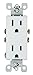 Leviton 5325-W, 1 Count, White primary