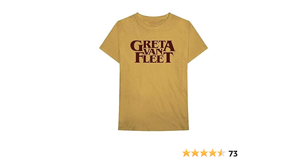 Greta Van Fleet Men's Old Gold Logo T 