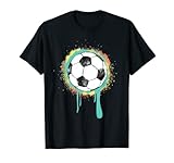 Soccer Ball with Retro Vintage Graffiti Paint