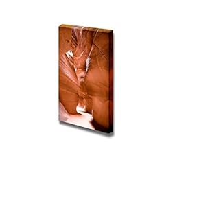 Canvas Prints Wall Art - Majestic Rock Landscape of Antelope Canyon Near Page,Arizona | Modern Wall Decor/Home Art Stretched Gallery Canvas Wraps Giclee Print & Ready to Hang - 18" x 12"