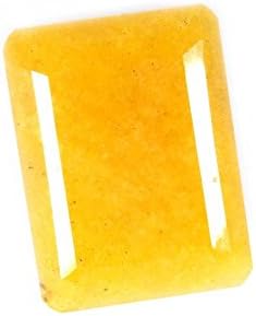 98.95Cts A++ Yellow Beryl Lustrous Octagon Cabochon Top Quality Loose Gemstone