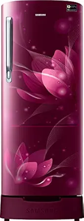 Samsung 192 L 3 Star Direct-Cool Single Door Refrigerator (RR20T182YR8/HL, Saffron Red)