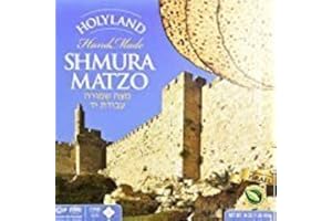 Holyland Jerusalem Hand Made Shmura Matzo Kosher For Passover 16 oz. Pack of 2.