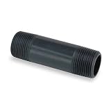 GF Piping Systems CPVC Pipe Fitting, Nipple, Schedule 80, Gray, 5" Length, 1" MPT
