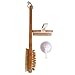 20” (51cm) Bamboo Body Brush, with Hand Brush and Hook by bathique – Dry Brush Anti Cellulite with Wood Bead Massager