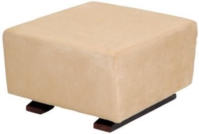 Simmons Madisson Upholstered Gliding Ottoman - Black Espresso/Beige