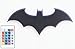 Bat LED Wall Light,Colorful Remote Control Projection Night Light, Holiday Decoration Light,Suitable for Bedroom/KTV/Corridor/Background Wall, etc (Colorful) (Black)