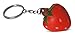 Novel Merk Red Strawberry 12-Piece Fruit Keychains for Party Favors & School Carnival Prizes